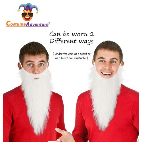 Fake White Beard Dwarf Costume Beard Gnome Beard Seven Dwarfs Wizard Beard Jack Costume Beard Hillbilly Beard