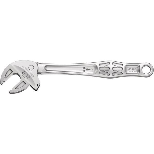 Wera 05020104001 | 6004 Joker XL Automatic Adjustable Ratchet Wrench, 0.7 - 0.9 inch (19 - 24 mm) (3/4"-15/16"), 256mm Monkey Spanner Monkey Wrench