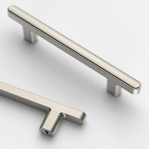 Asidrama 10 Pack 3.75 Inch(96mm) Brushed Satin Nickel Kitchen Cabinet Handles, Cabinet Pulls Kitchen Cabinet Hardware for Cupboard Drawer Pulls