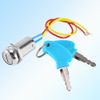 Fydun 2-Wire Ignition Switch, Locking Keys, Lock Ignition Switch for Electric Scooter, ATV, Moped, Kart