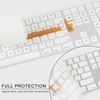 Allinside White Keyboard Cover for Mac Magic Keyboard with Touch ID and Numeric Keypad A2520 US Layout