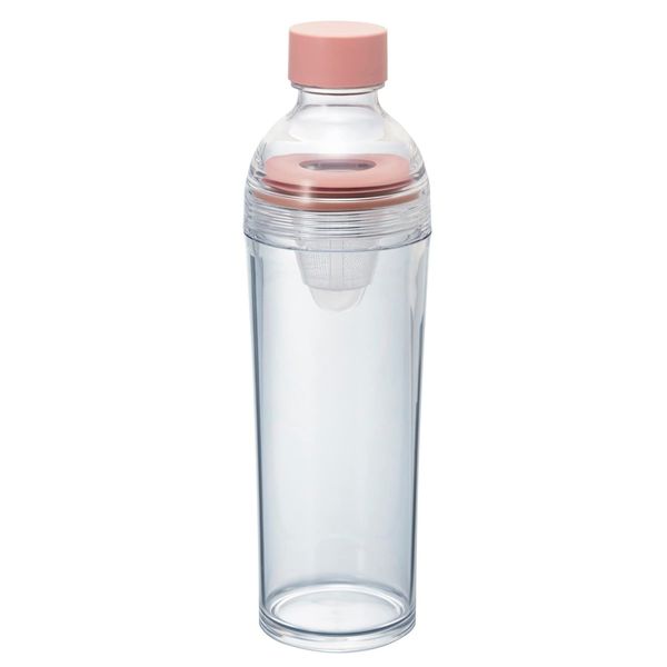 Hario Portable Cold Brew Tea Bottle, 400 ml, Smoke Pink