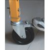 5 in. Locking Caster Wheel for Rolling Scaffold H.D. Hard Rubber 1"