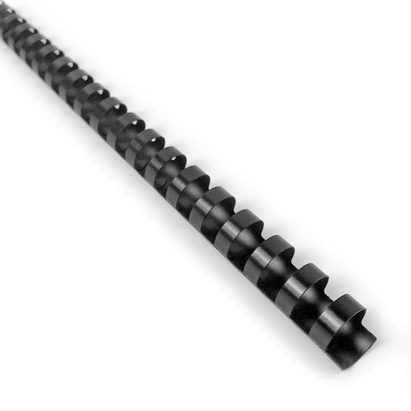 FOSHISY Plastic Binding Combs 21 Ring A4 16mm Comb Binding Spines,125 Sheet Capacity,Pack of 100,Black