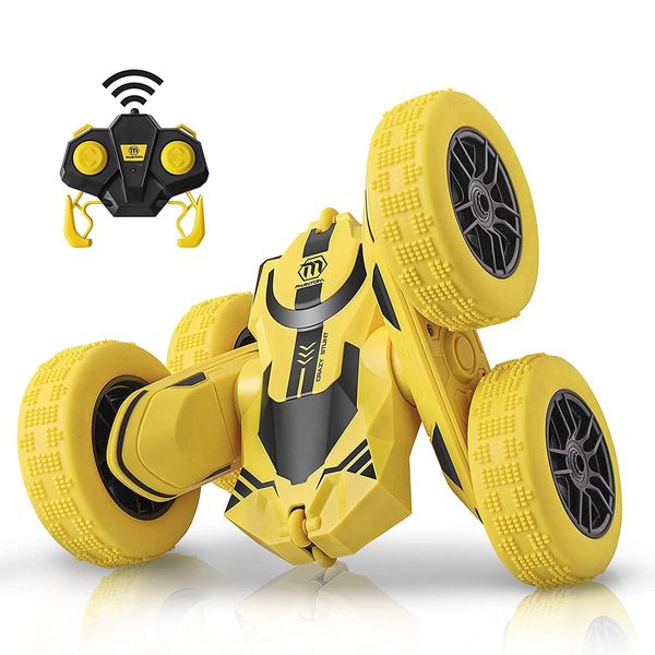 Robot Plaza RC Car, Offroad, RC Action Buggy, 4WD Driving, Double-Sided Driving, For Kids, Toys, Boys, 4wd Fast (Yellow)