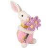 Primitives by Kathy Bunny with Bouquet Critter Easter Decoration