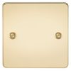 Knightsbridge FPAV8350PB Flat 1G Blanking Plate-Polished Brass