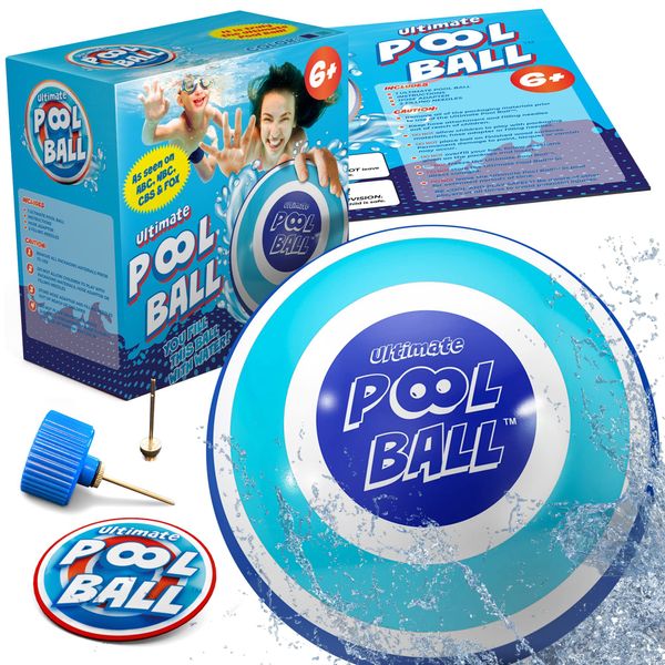 Activ Life Ultimate Pool Ball Pro - Cool Pool Toys for Kids Ages 8-12 Pool Games for Adults and Family Water Toys for Kids Ages 8-12 Outdoor Gifts for Boys Girls Years Old Gift Ideas