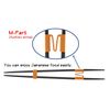 SIMTO Chopsticks Easy to Use Chopsticks, Black Orange