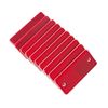 TAEUYYM 10 x Trailer Rectangular Red Reflectors, Reflective Rectangular for Gate Posts, Rectangular Rear Reflectors Screw Fixing, Trailer Reflector Suitable for RV Truck Tractor Gate Reflectors(Red)