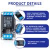Innfeeltech 3pcs DC 5V Relay Module 1 Channel Relay with Optocoupler High or Low Level Trigger Expansion Board
