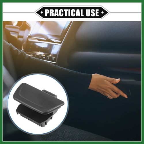 Motoforti Glove Box Lid Latch Lock Handle Cover Compatible for Ford Fiesta 2011-2019, Durable Plastic Black Long-Lasting