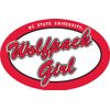 NC- State 6" Oval Wolfpack Girl Magnet