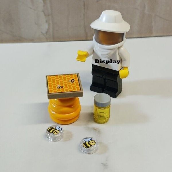 New LEGO BEEHIVE Bee Hive Keeper Bees Net Swarm Bugs Honey Jar Real Job Costume