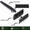 Shaving Razor Kit Double Edage Safety Razor 2 Layers Stainless Steel Shaving Mug Shaving Soap Cream Synthetic Shaving Brush Heavy Chrome Shaving Stand Black Shaving Razor Gift for Men
