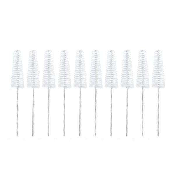 Hearing Aid Vent Brush, 10pcs 3.5mm Flexible Hearing Aid Cleaning Brushes, Nylon Hair Brush Hearing Aid Vent Tube Clean Tool for Holes Pipes