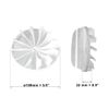 Ø 150mm / 6 inch Extractor Fan Non Return Valve - Ducting Pipe - Plastic - White