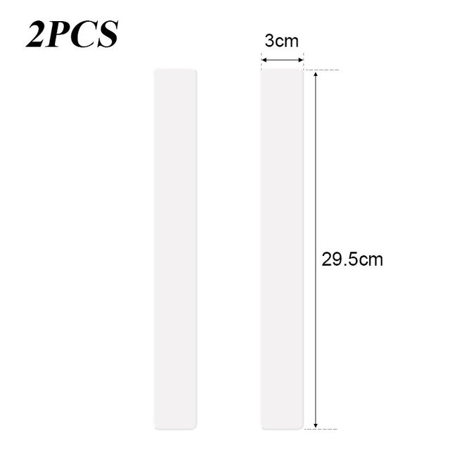 2Pcs Acrylic Biscuit Cake Rolling Tool Balance Ruler Fondant Icing Biscuit  Thickness Ruler Biscuit Smoother Baking Accessories