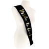 Black with Gold Diamond Ring ‘Bride to Be’ Sash