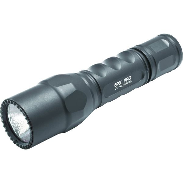 SureFire 6PX Pro Dual-Output LED Flashlight with anodizded aluminum body, Black