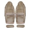 Fit For 2000 2001 Ford Excursion Front Bottom & Back Leather Seat Cover Tan