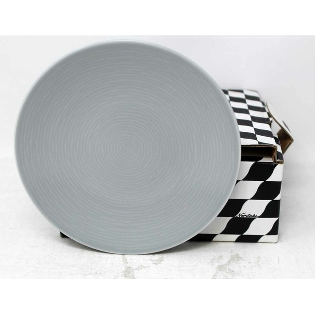 Noritake Grey On Grey Swirl Appetizer Plates 4 Count