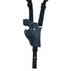 Barsony Black Leather Vertical Cross Harness Shoulder Holster for Taurus 731 856 Right