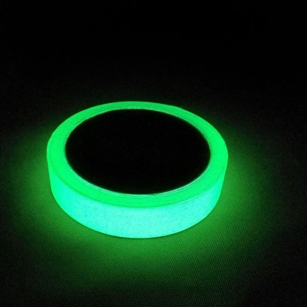 Marsway 1 Rolls Luminous Tape Sticker 10' Length x 0.8" Width Removable Waterproof Photoluminescent Glow in the Dark Safety Tape