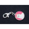 Miniblings Cat Head Charm Pendant Zipper Pull Animal Kitten Heart Silver