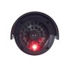 Laroal 2pcs Simulation Camera Waterproof Bullet Shape Black Simulation Security Camera Red Flashing LED Outdoor Surveillance Camera (Black)