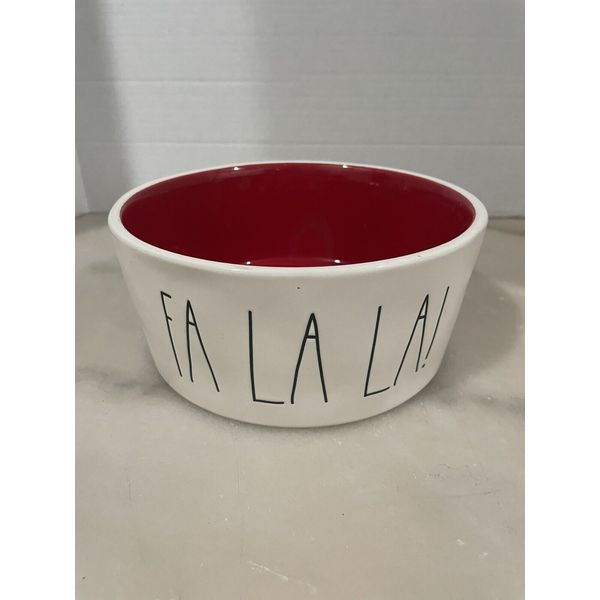 Rea Dunn Fa La La! Pet Bowl 8”