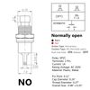 Clyxgs Momentary Push Button Switch, SPST Normal Open NO Switch 2 Pin Mini Micro 1A 250V AC Red Cap 30 PCS