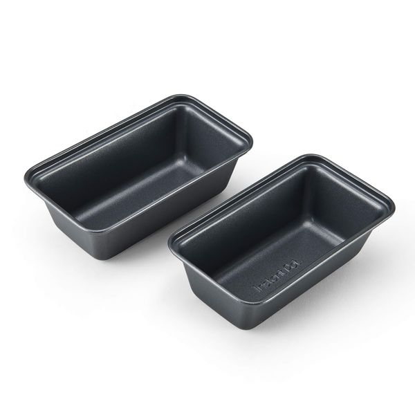 Instant Pot Official Mini Loaf Pans, Set of 2, Compatible with 6-Quart and 8-Quart Cookers, Gray