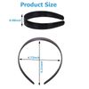 20Pieces 1 Inch Wide Hard Plastic,Headband Plain craft Headband Plastic Hairband for DIY Hair accessories Women Girl Black