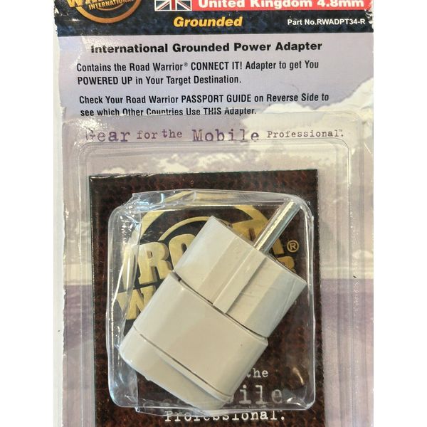 Vintage Road Warrior International Grounded Power Adapter Plug 4.8mm