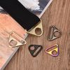 sourcing map Triangular Adjuster with Swivel Bracket D Ring Buckle, Silver tone