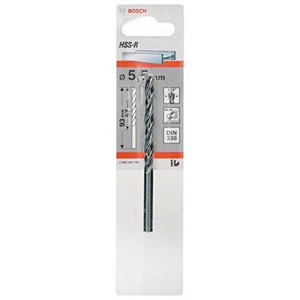 Bosch 2608596796 HSS-R DIN 338 Metal Drill Bits
