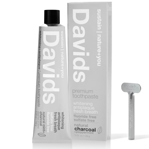 David's Whitening Tooth Paste (Charcoal) Mint, 5.8 oz (149 g)