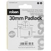 Rolson 66403 30 mm Black Iron Padlock