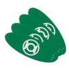 Green Lantern White Logo Double-Sided Oval Nail File Emery Board Set 4 Pack