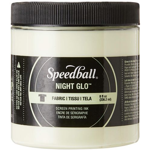 Speedball Fabric Screen Printing Ink, 8-Ounce, Night Glo Original, Glow in The Dark