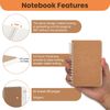 Spiral Notebook, 5 Pack Aesthetic Notebooks Spiral Journal Notepad Kraft Cove...