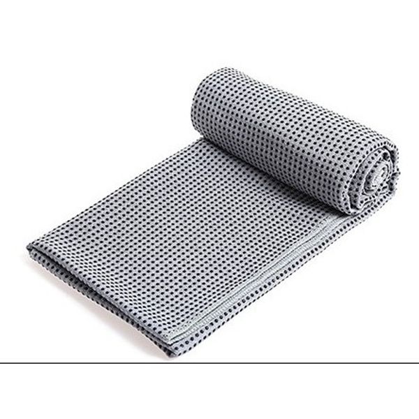 Inner J yoga mat towel non-slip towel towel, gray, solid yoga towel