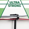 Boltza® Saddle Mount Cable Ties - Black, 7.5mm x 180mm | Durable and Versatile Cable Management Solution (10)