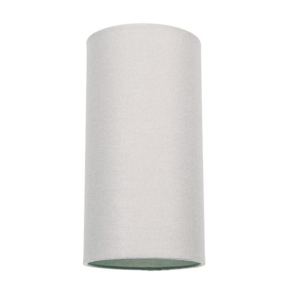 Contemporary and Stylish Dove Grey Linen Fabric Tall Cylindrical Lamp Shade for Pendant or Table Lamp Base - 25cm Height - 40w Maximum - Suitable for The Home or Commercial Usage by Happy Homewares