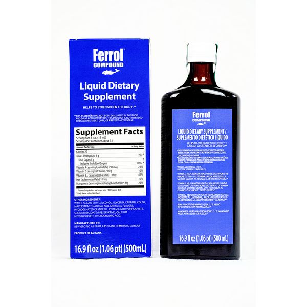 Ferrol Compound-Liquid Dietary Supplement 16.9 fl oz (500ml)