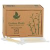 LEAF BOAT Bamboo Cotton Buds | Cotton Buds for Ears, makeup cleaning, etc. | GOTS Certified Biodegradable, Eco-Friendly and Plastic Free | Vegan | Recycled Packaging | (Pack of 1 Box, 300 Buds)