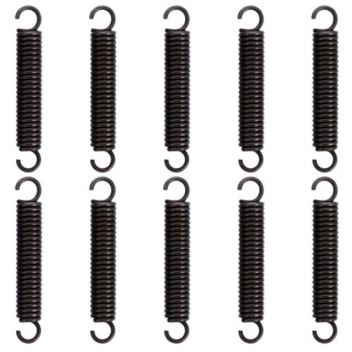 iplusmile Dual Hook Tension Spring - Durable Steel Extension Spring Stainless Steel Small Dual Hooks Springs 50mm Extended Compressed Spring 1.4mm Wire Dia 8mm OD(10pcs)