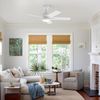 48 Inch White Ceiling Fan with Lights and Remote Control,Dimmable 3 Color Temper