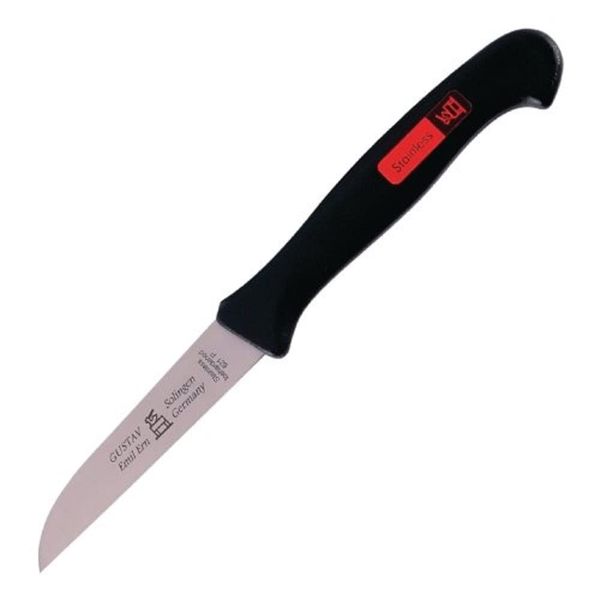 Gustav Emil Ern L056 Paring Knife, Moulded Profilon Handle, Black